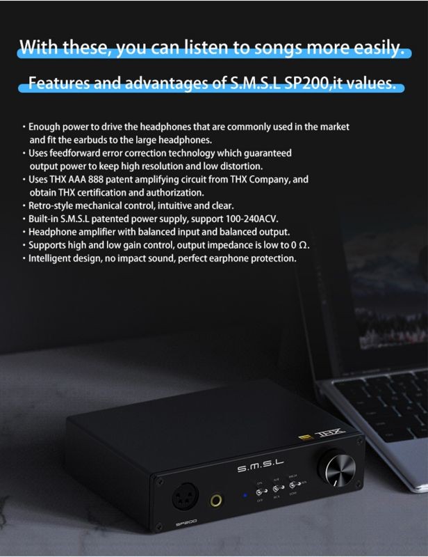 Fosi Audio 160W BL20C Bluetooth Antenna Power Amplifier Audio HiFi 2.1 Mini Class D Amp U-Disk Player For Home Passive Speaker