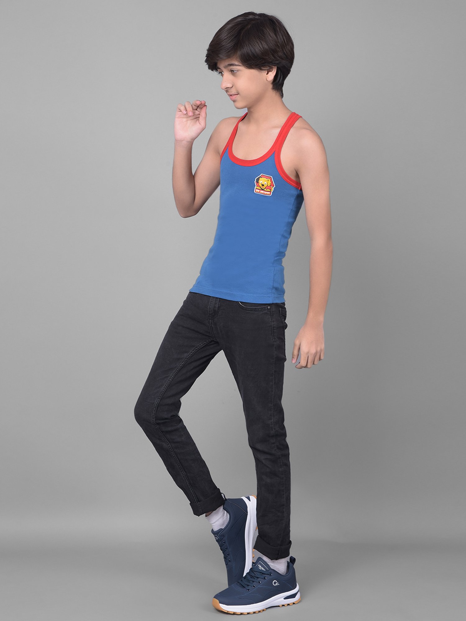 Dyca Boys Assorted Printed Vest (Pack Of 4)