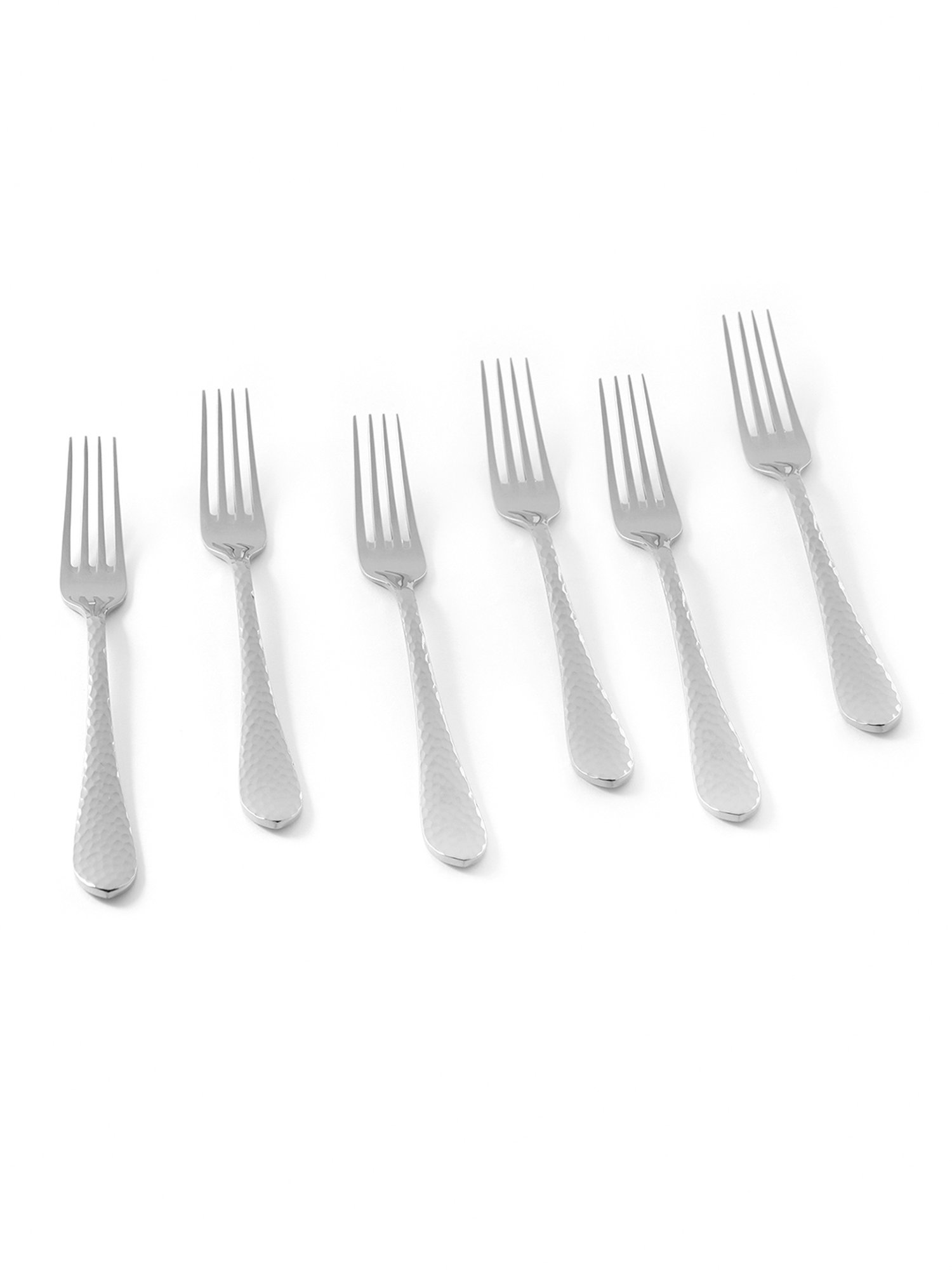 Pure Home and Living Silver Stainless Steel Textured Cutlery sets