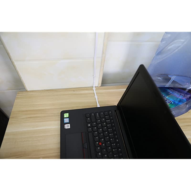 Ethernet Cable Clips 60 Pack 8mm SelfAdhesive Wire Clips Cord Clamp Cable Management for Cat6 Cat5 and Cat7 Flat Ethernet CableWhite