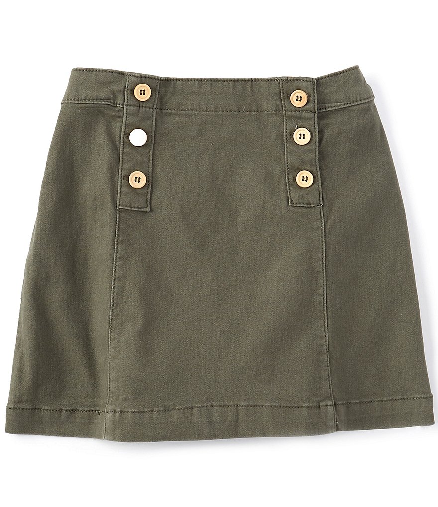 Copper Key Big Girls 7-16 Side Button Skirt