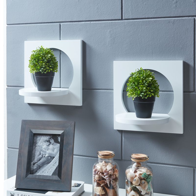Decorative Wall Shelf - Simple White