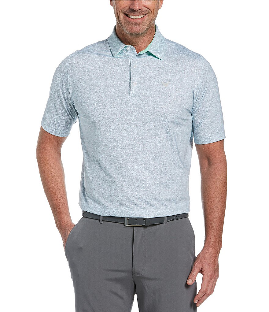 Callaway Short-Sleeve Swing Tech&trade; Allover Geo Print Polo