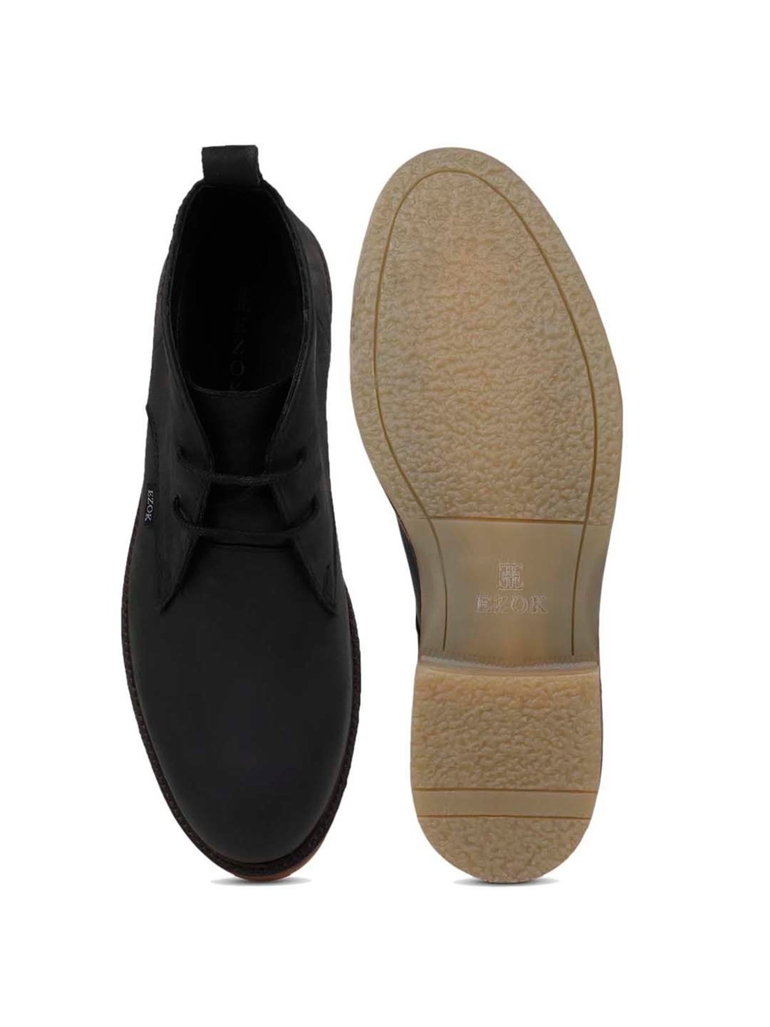 EZOK Men's Black Chukka Boots