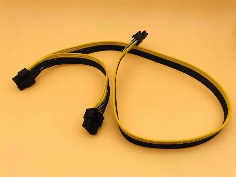 Modular PSU Power Supply Cables PCI e Molex 6pin to 2 PCI e 8 pin 6+2pin PCI Express Internal Power Splitter Ribbon Cable