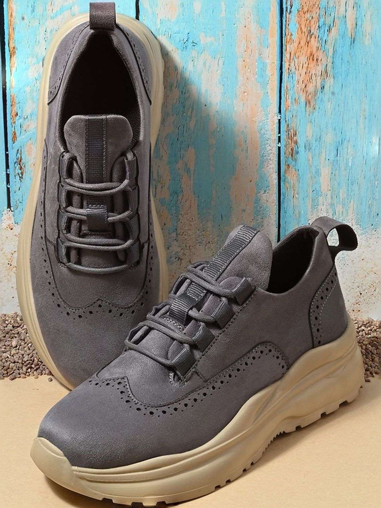 Hoversole Men's Gravity Grey Casual Sneakers