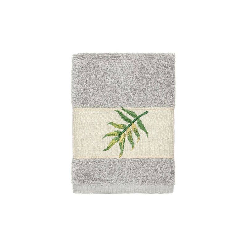Zoe Embellished Bath Towel Set Light Gray - Linum Home Textiles