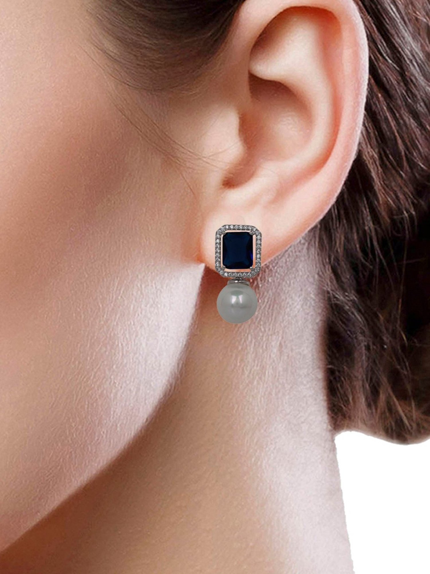 The Real Effect London 800 Silver Earrings for Women