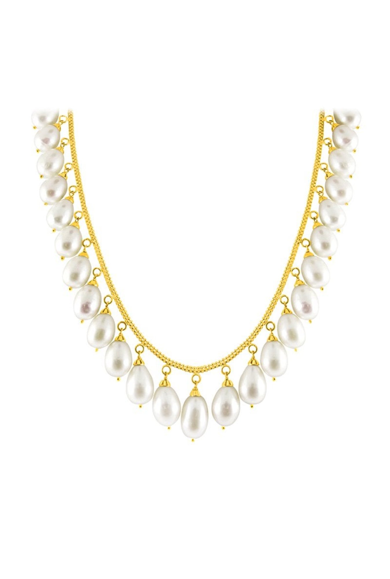 Sri Jagdamba Pearls 22 kt Gold Set