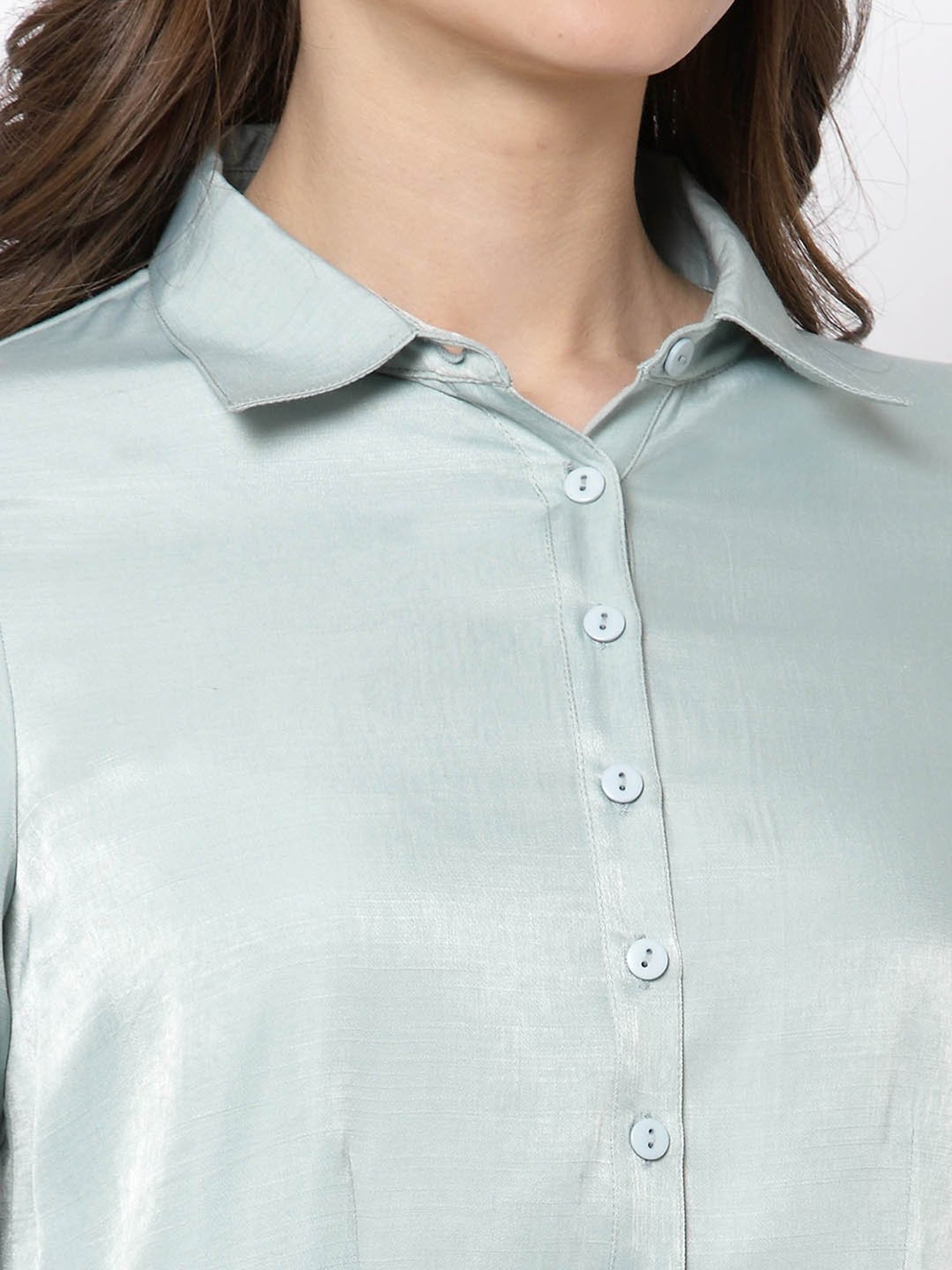 Office & You Blue Full Sleeves Shirt