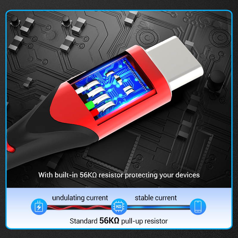 Vention USB Type C Cable Quick Charge Nylon USB A to USB C Cable 3A Fast Charging Compatible