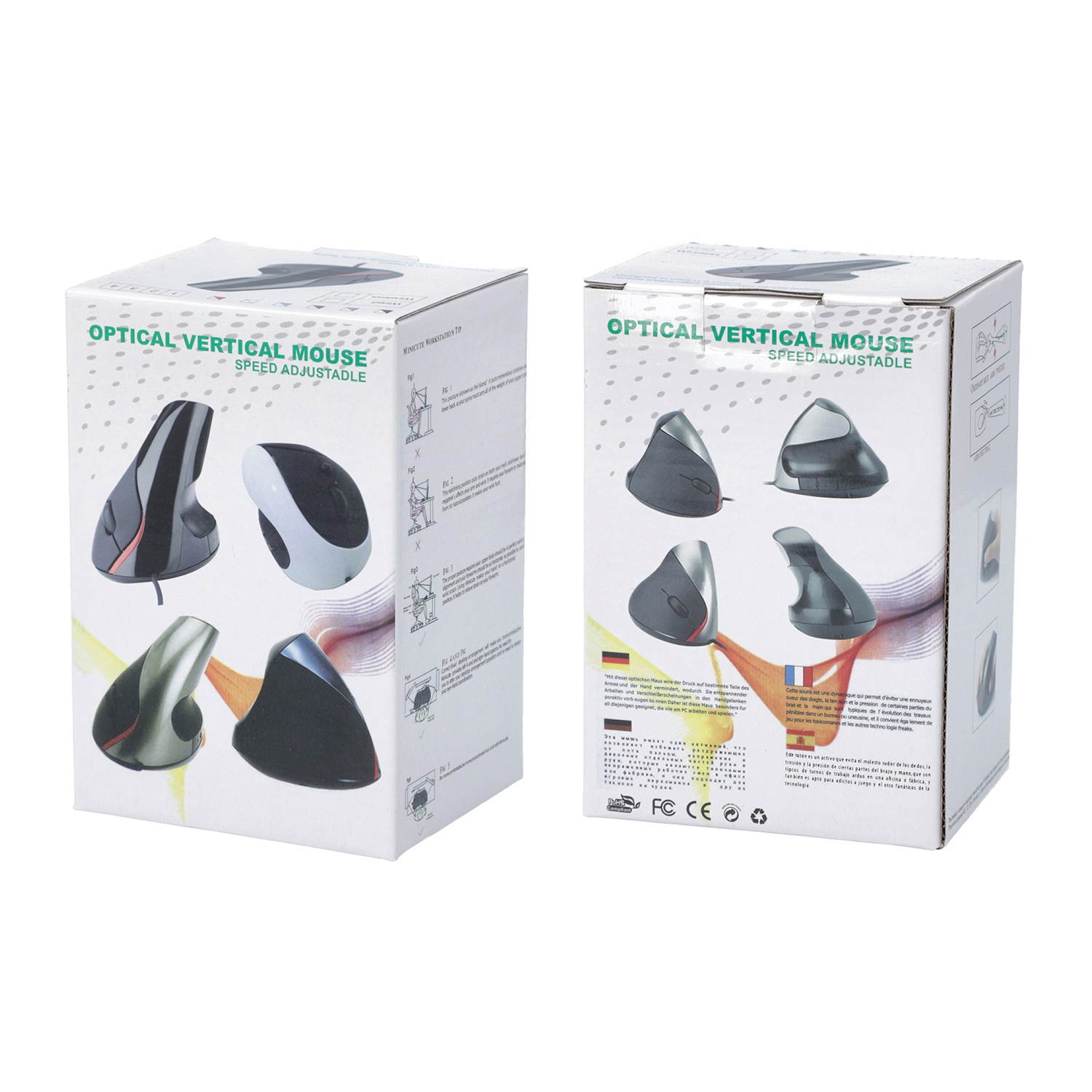 Shop LC Black 6D Ergonomic Vertical Computer USB Wireless Mouse Portable Cordless Laptop PC Optical Vertical Mice Speed Adjustable Comfortable Shape