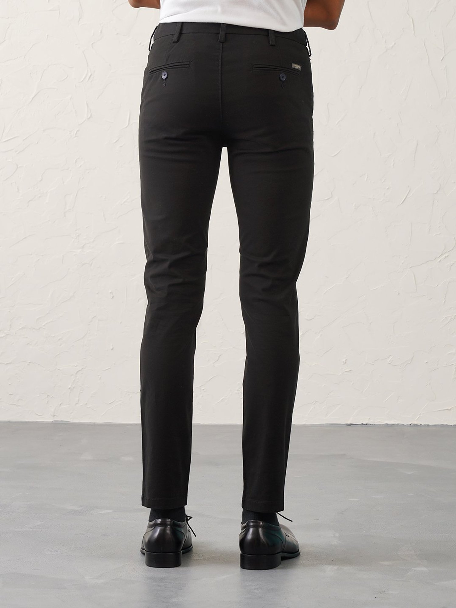 MinusOne Black Slim Fit Chinos
