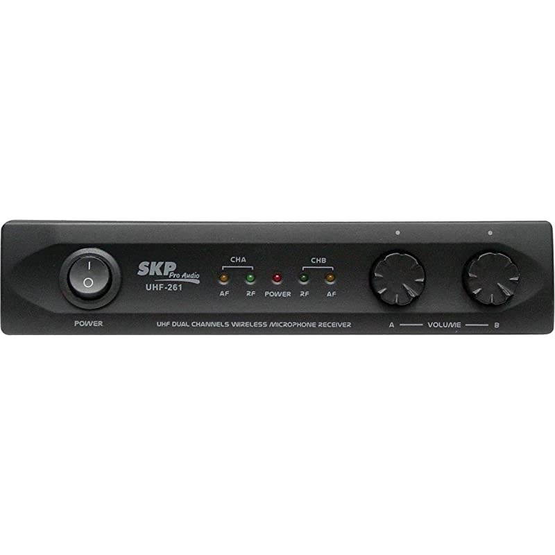 UHF-261 Dual-Channel UHF Wireless - Handheld Microphones System Range 260ft. (80m) open field