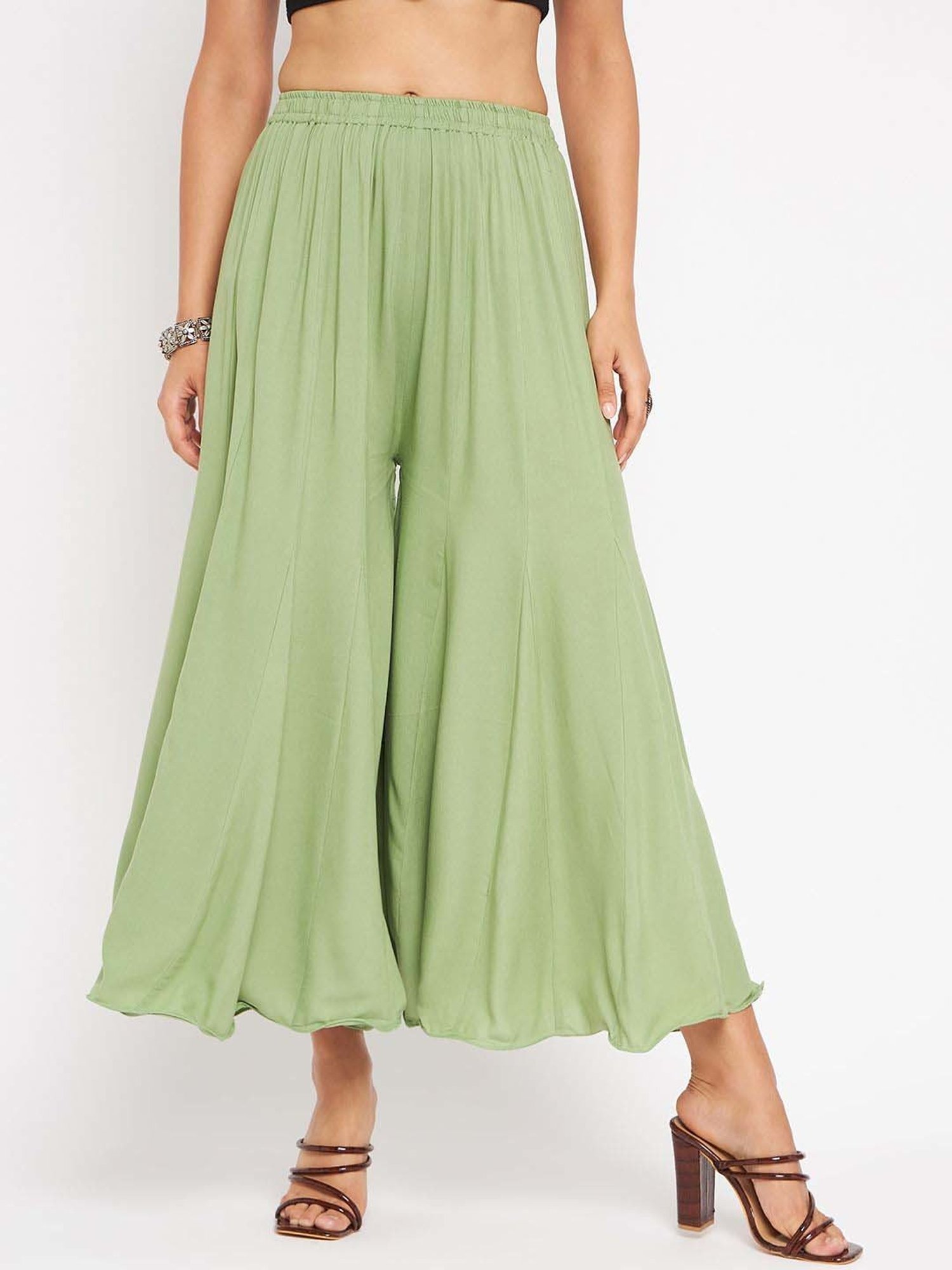 Castle Green Regular Fit Palazzos