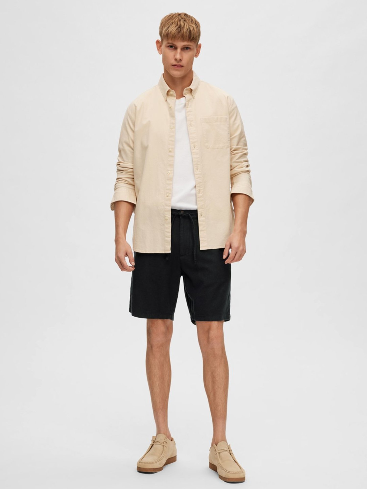 SELECTED HOMME Jet Black Regular Fit Shorts