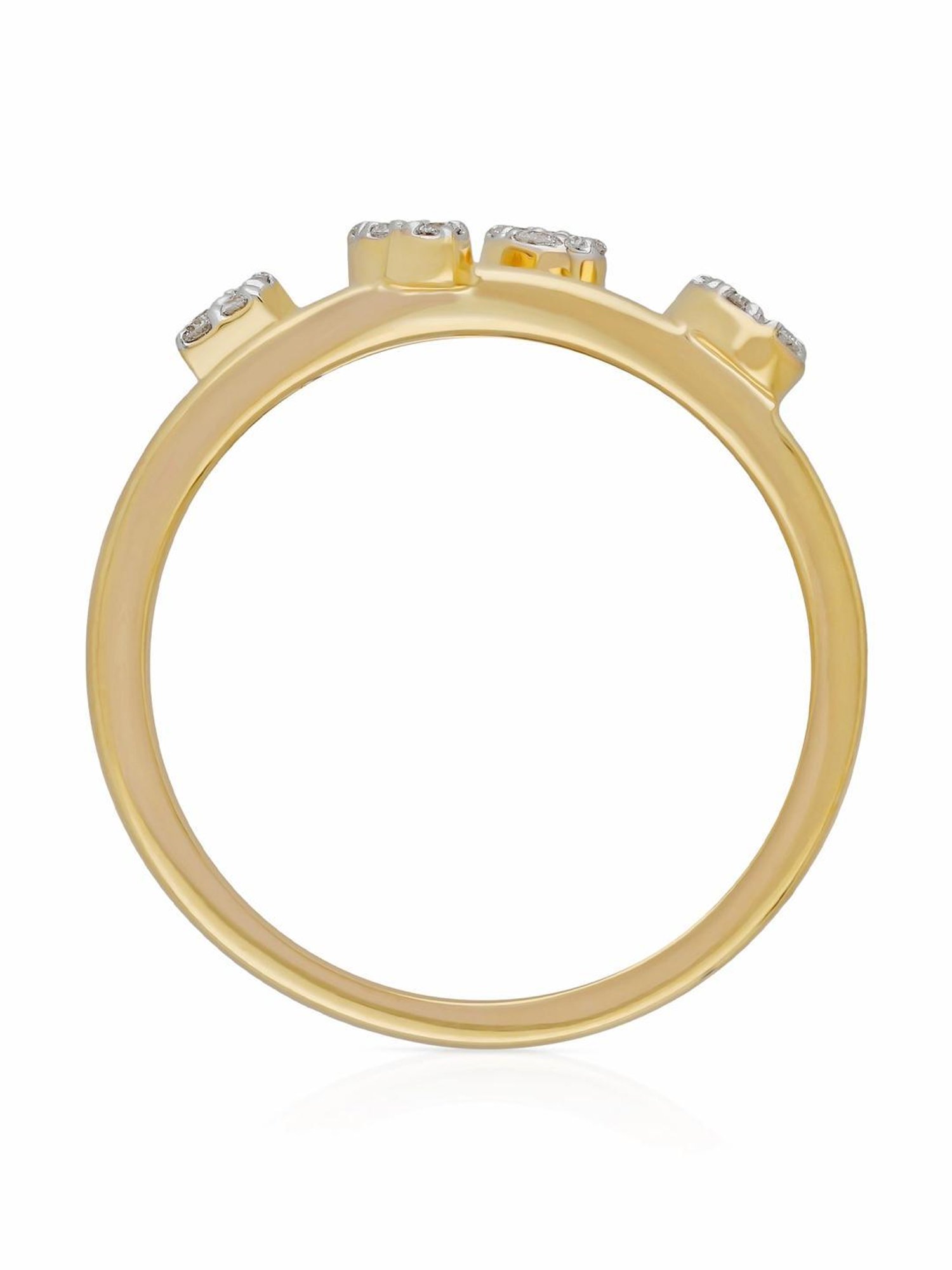 Malabar Gold and Diamonds 18k IGI Certified Diamond Yellow Gold Ring for Women