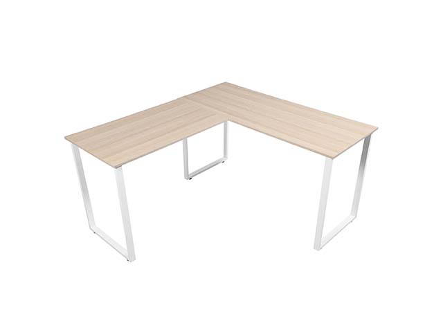 L-Shaped Desk Corner PC Laptop Gaming Table Desk Workstation for Home Office,Oak,GT72