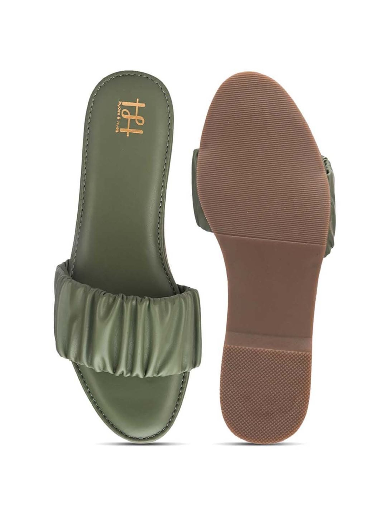 Hydes N Hues Women's Olive Green Casual Sandals