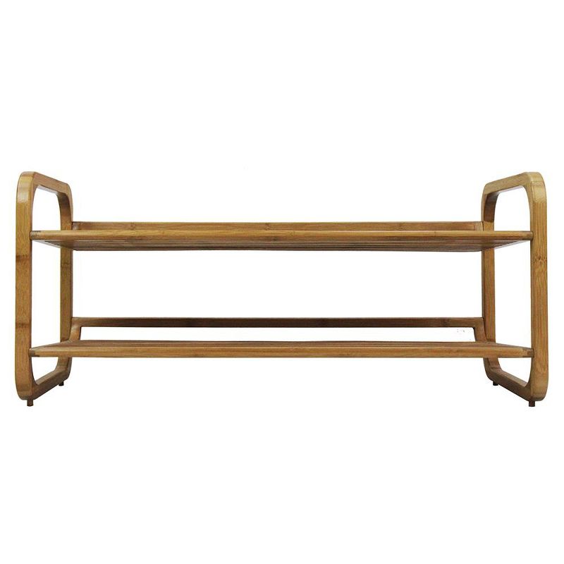 Oceanstar 2 Tier Bamboo Shoe Rack