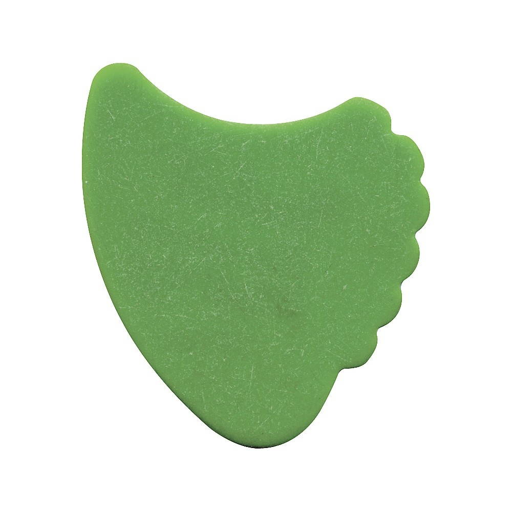 D'Andrea 390 Sharkfin Delrex Delrin Guitar Picks - One Dozen Green .88 mm