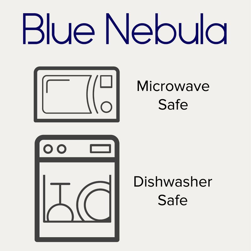 Noritake Blue Nebula Set of 4 Salad Plates