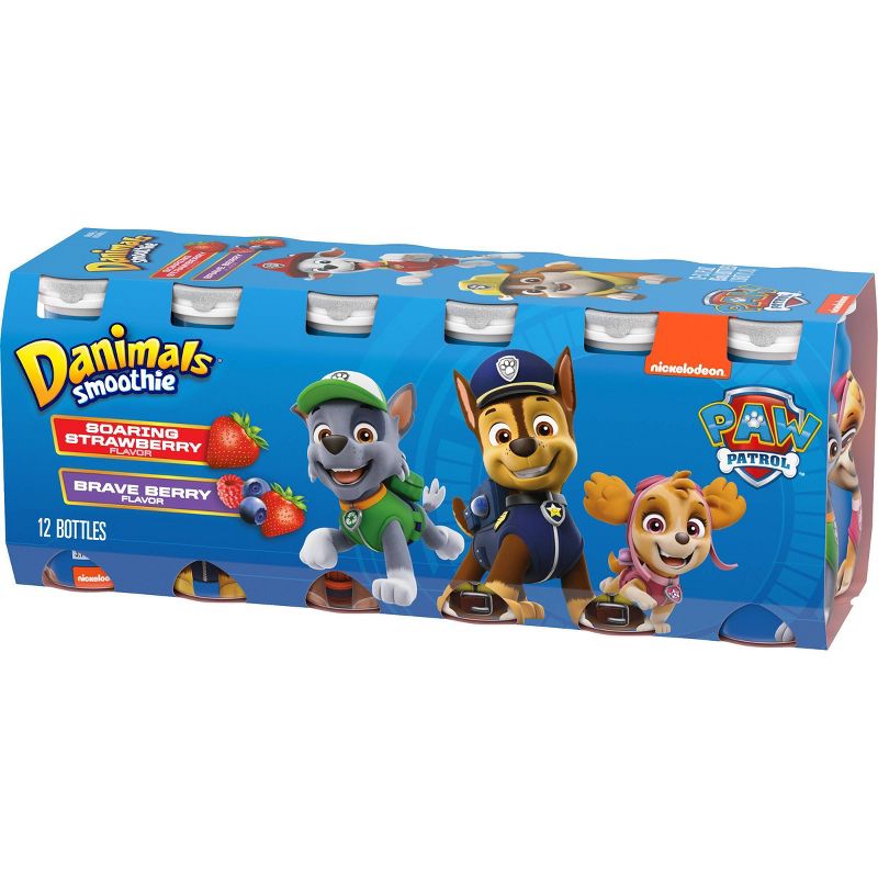 Dannon Danimals Soaring Strawberry & Brave Berry Kids' Yogurt Drinks - 3.1 fl oz/12ct