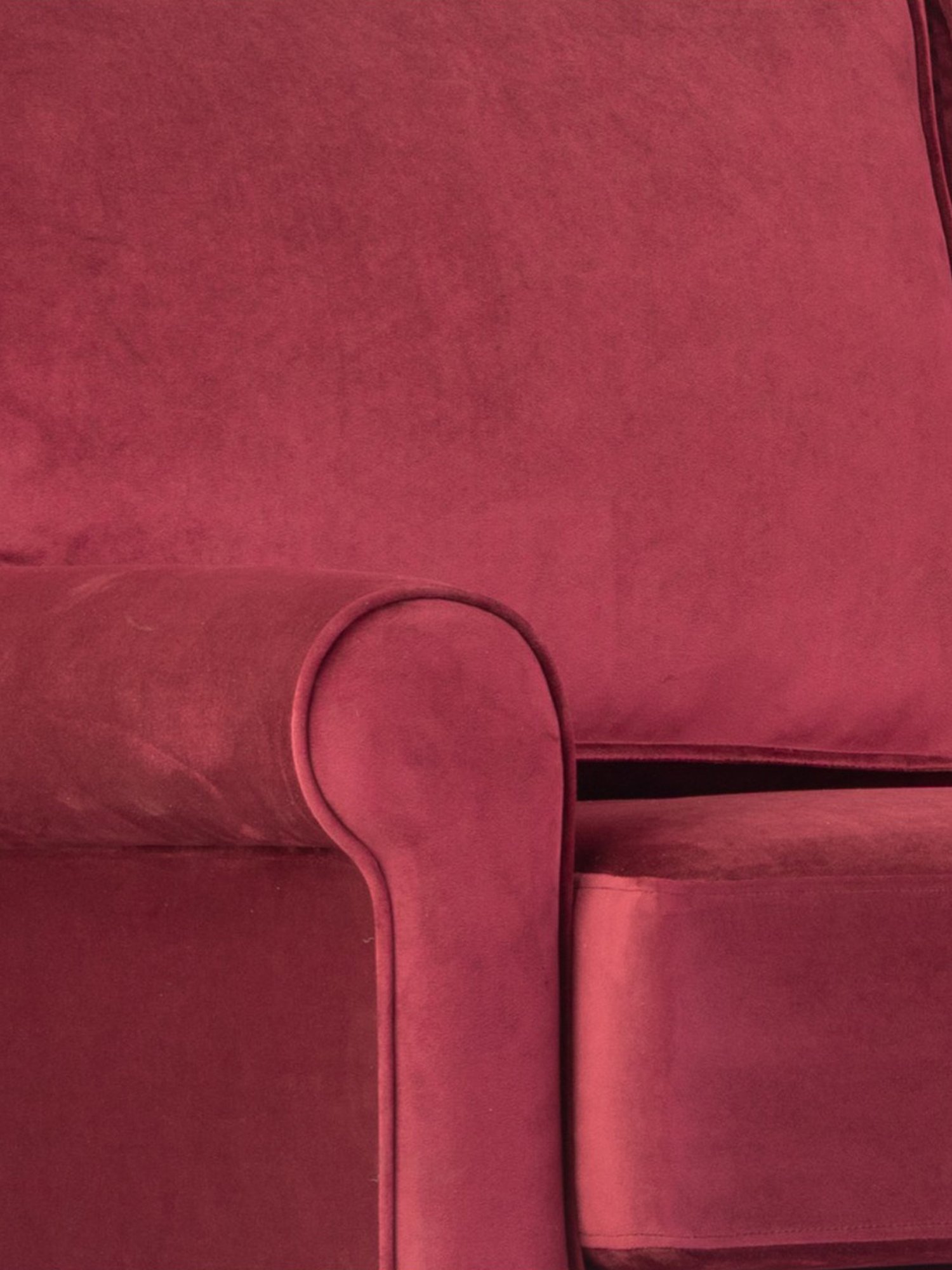 Durian Ruse X Odyssey Edit Ruby Red Fabric L Shaped Sofa