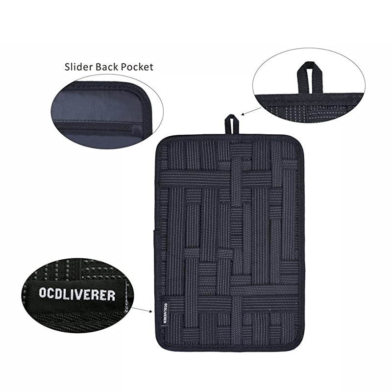 Travel Universal Cable Organizer Electronics Accessories Cases Various USB Phone Charger Cable Monochrome