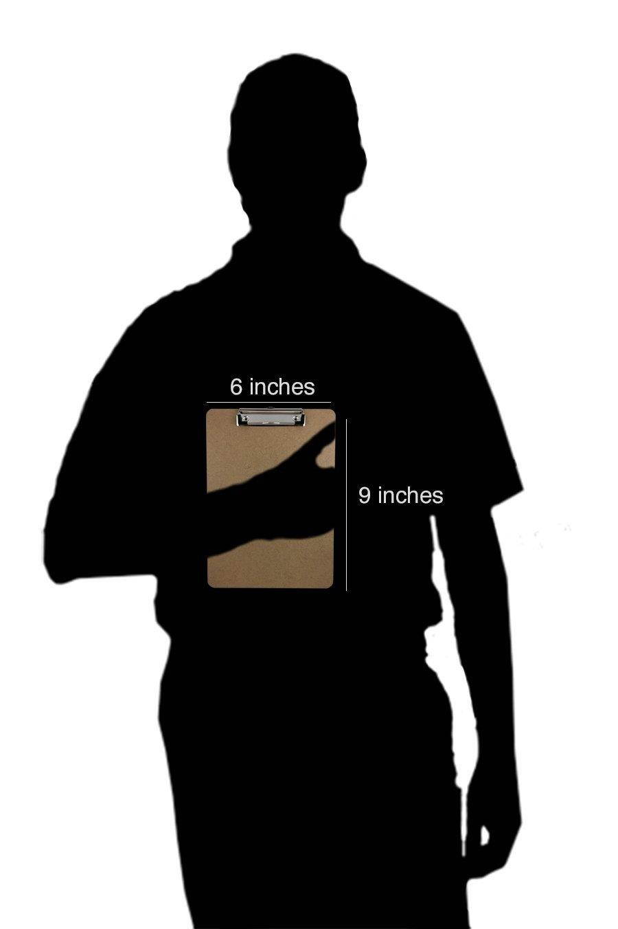 Trade Quest Memo Size 6'' x 9'' Clipboards Low Profile Clip Hardboard (Pack of 30) (Pen Not Included - For Scale Only)