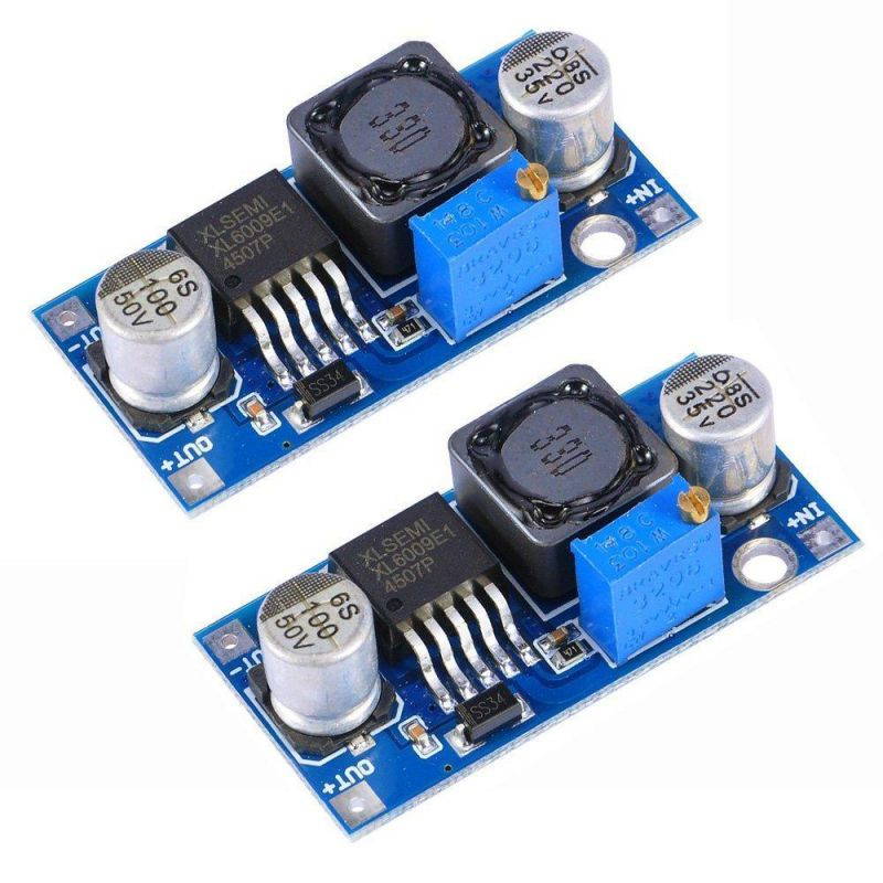 2 pcs Super XL6009 DC-DC Adjustable Step-up Boost Power Converter Module