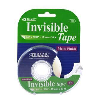 Bazic 3/4"" x 1296"" Invisible Tape with Dispenser Case Pack 24