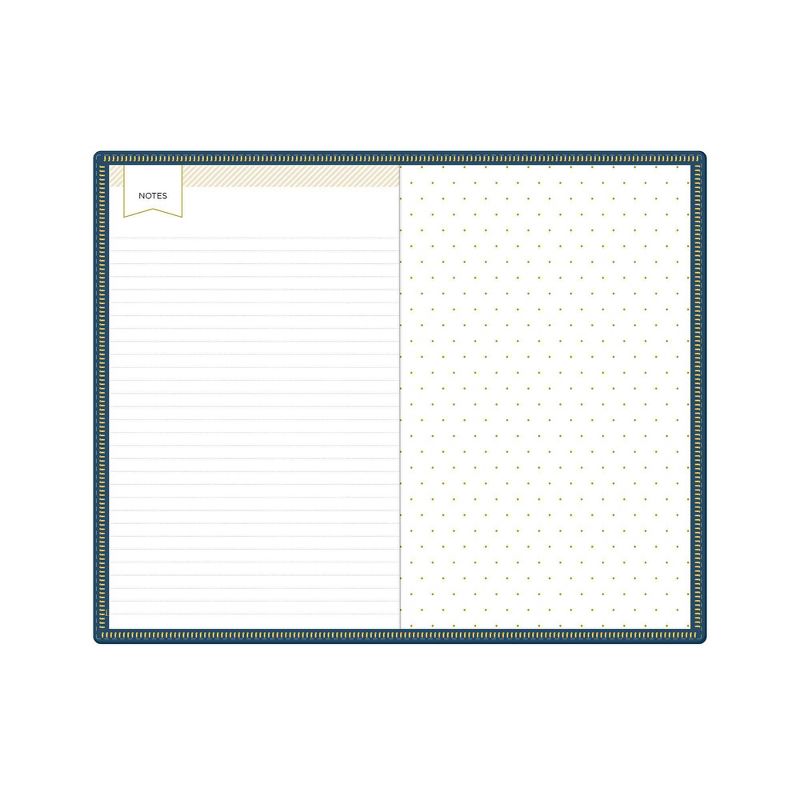 2021 Planner 5" x 8" Faux Leather Weekly/Monthly Bookbound Zip Closure Navy - Day Designer