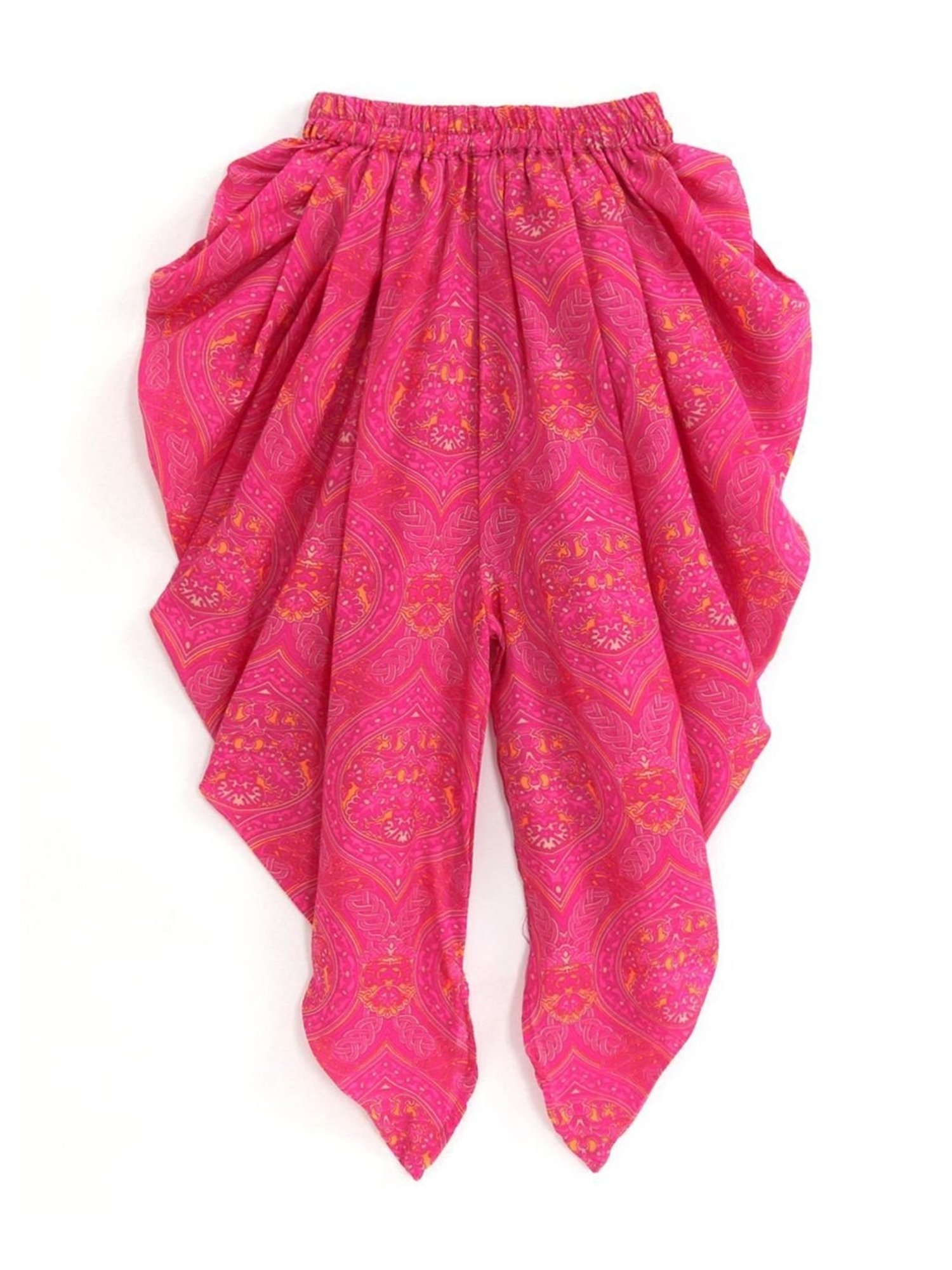 TWISHA Kids Pink & Yellow Printed Top Set