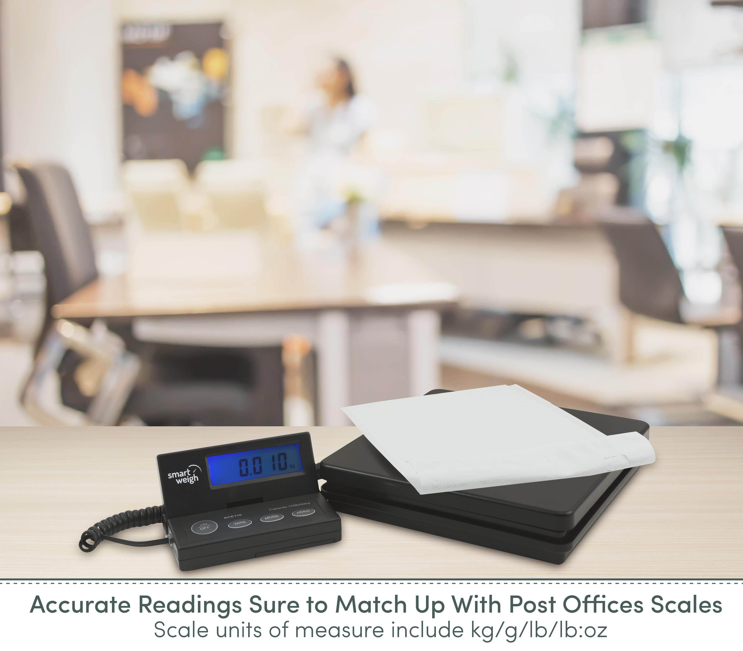 Smart Weigh Digital Shipping Postal Scale (110lb.) with Extendable Cord