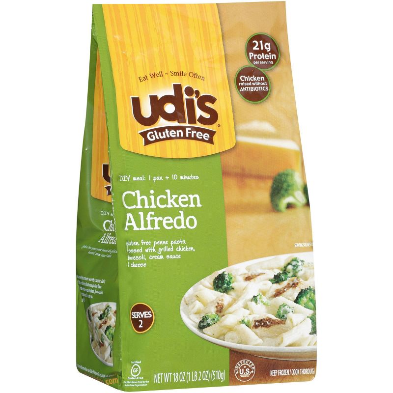 Udi's Gluten Free Frozen Chicken Penne Alfredo - 18oz