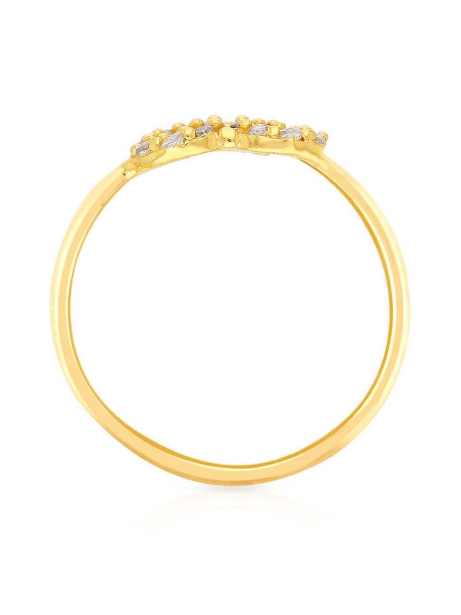 Malabar Gold and Diamonds 22k Yellow Gold Infinity Ring for Women