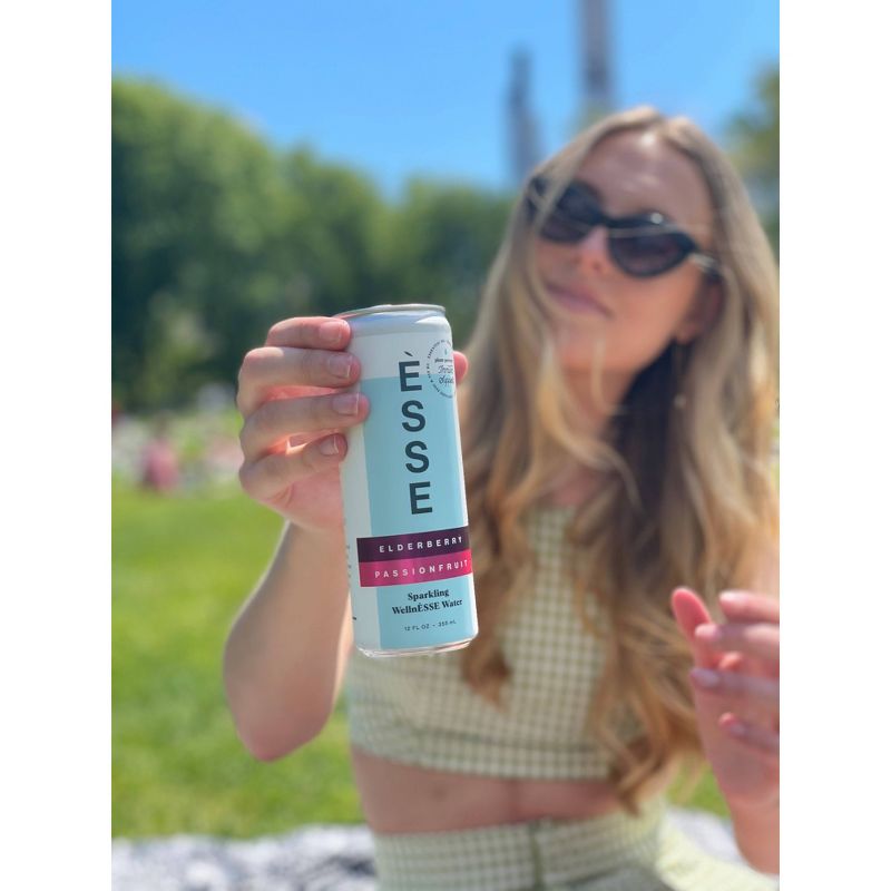 ÈSSE Elderberry Passionfruit Sparkling WellnÈSSE Water - 12 fl oz