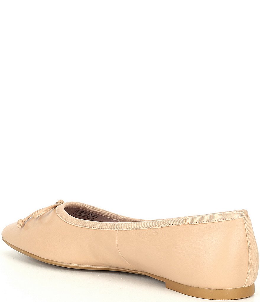 Deltan Quinn Leather Square Toe Ballet Flats