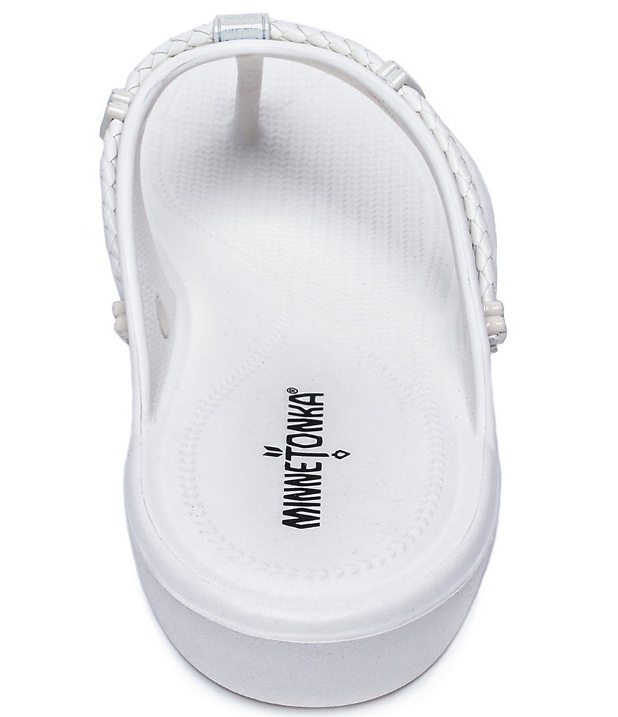 Minnetonka Silverthorne Prism Waterproof Wedge Thong Sandals
