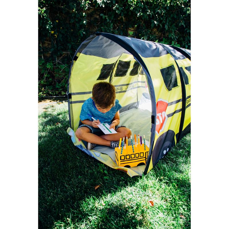 Pacific Play Tents School Bus Kids Play D Tunnel 6 Ft
