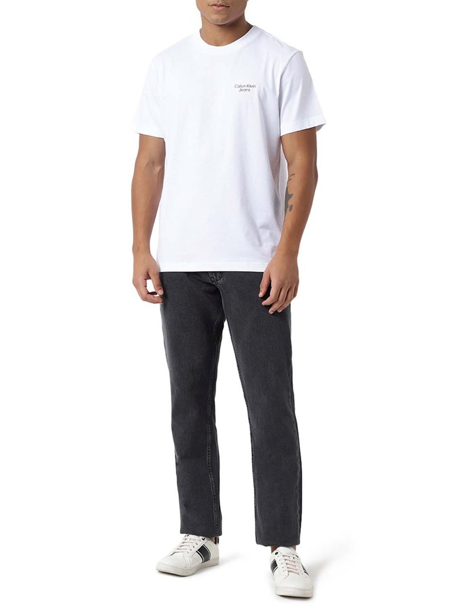 Calvin Klein Jeans Bright White Logo Boxy Fit T-Shirt