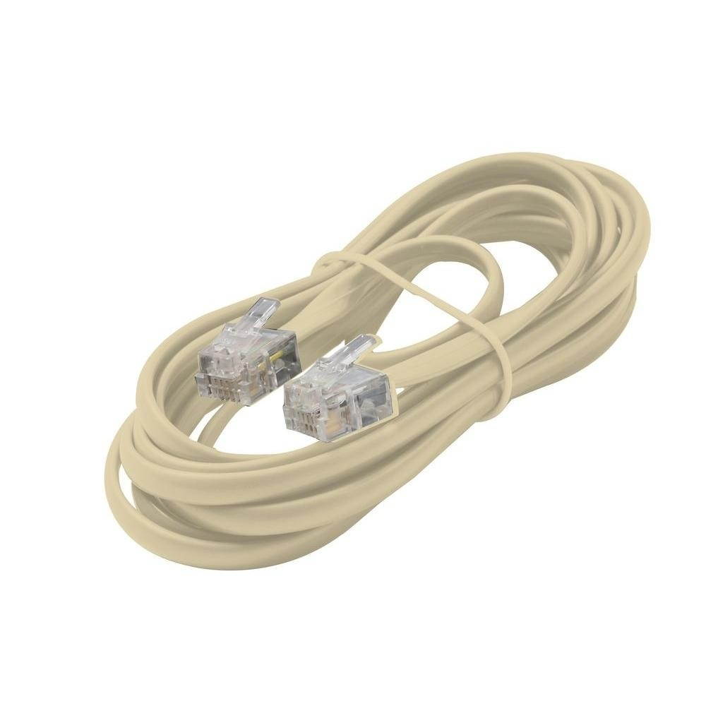4C 15' Ivory Modular Line Cord