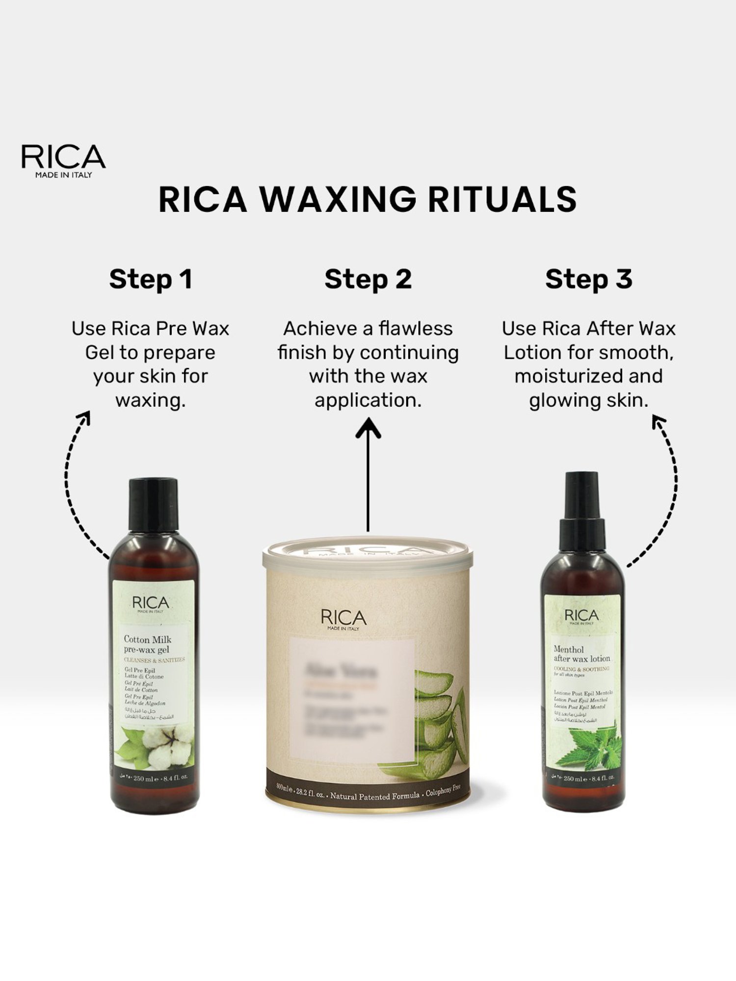Rica Menthol After Waxing Lotion - 250 ml