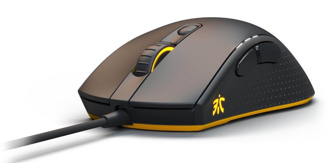 Fnatic Flick 2 Pro Gaming Esports Mouse (Pixart Optical Sensor with 12,000 CPI, 6 Buttons, Mechanical Mouse Switches, Multi-Color RGB Backlit, Ambidextrous) - Black