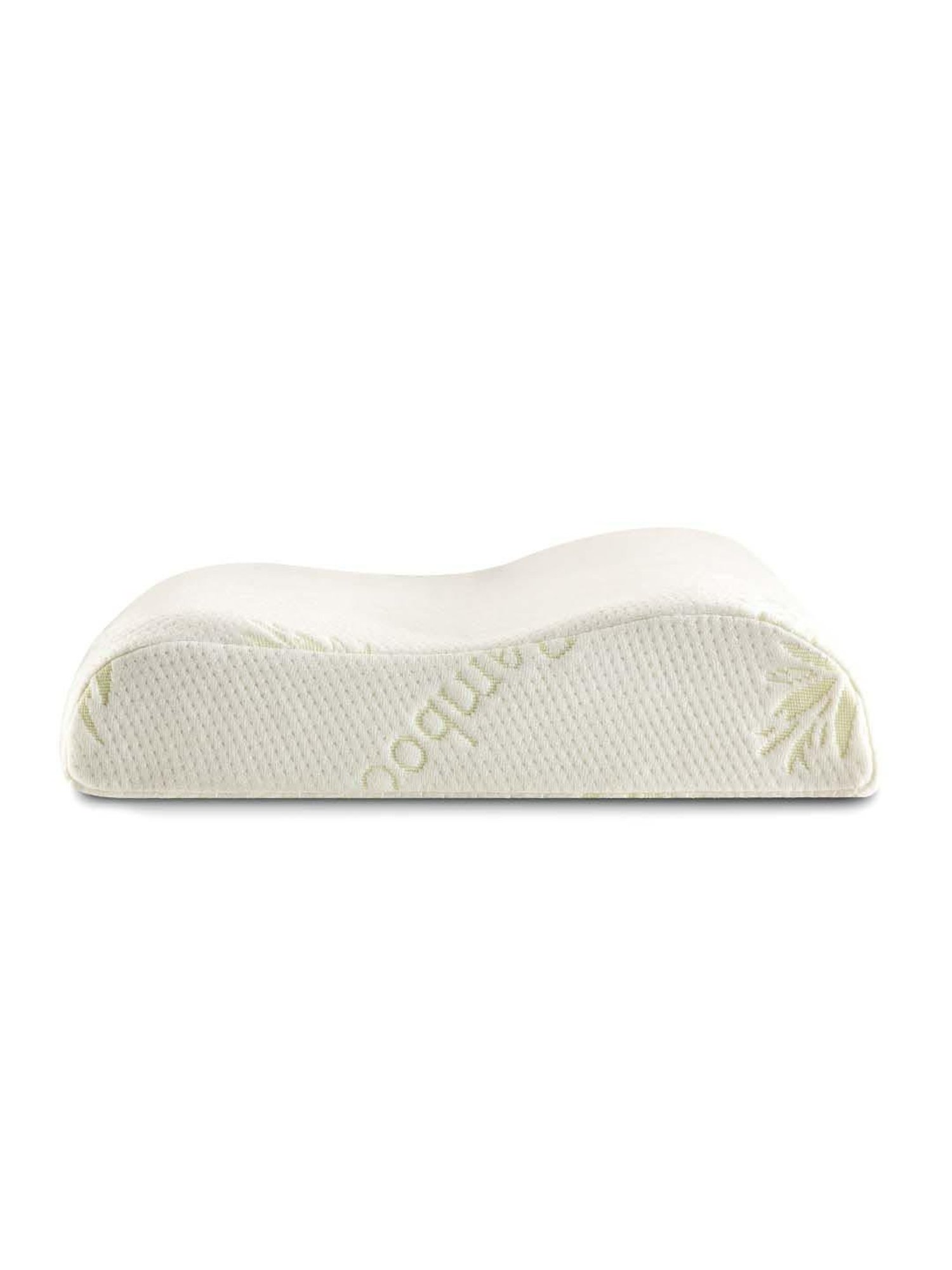 The White Willow White Cervical Contour Pillow with Cover - Set of 1