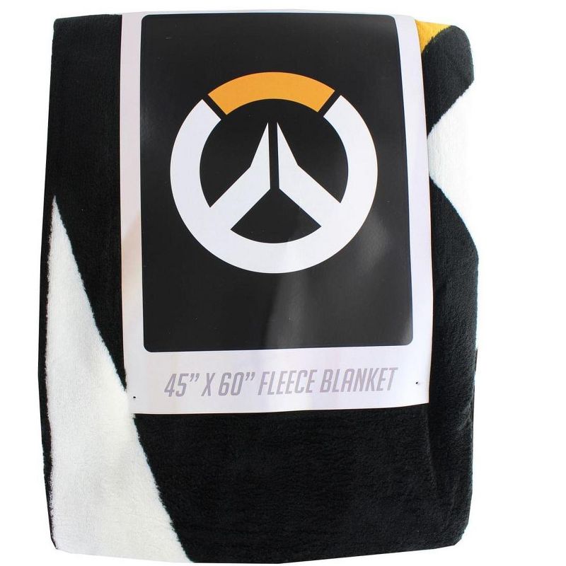 Surreal Entertainment Overwatch Logo Lightweight Fleece Throw Blanket | 45 x 60 Inches