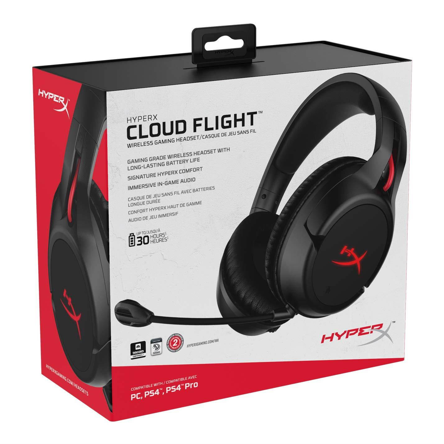 HyperX HX-HSCF-BK/AM Circumaural Cloud Flight Wireless Gaming Headset