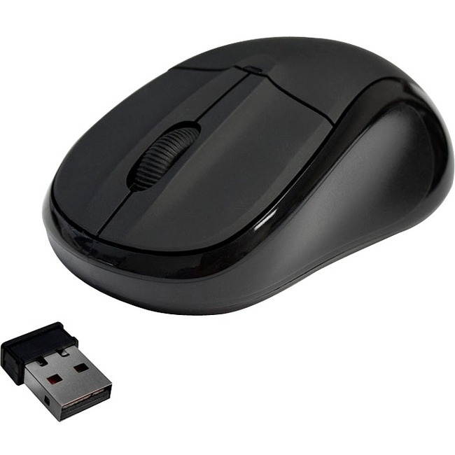 Premiertek WM-100 Premiertek Wireless Cordless Optical Scrolling Wheel Mouse - Optical - Wireless - Radio Frequency - Black - USB - Scroll Wheel - 3 Button(s)