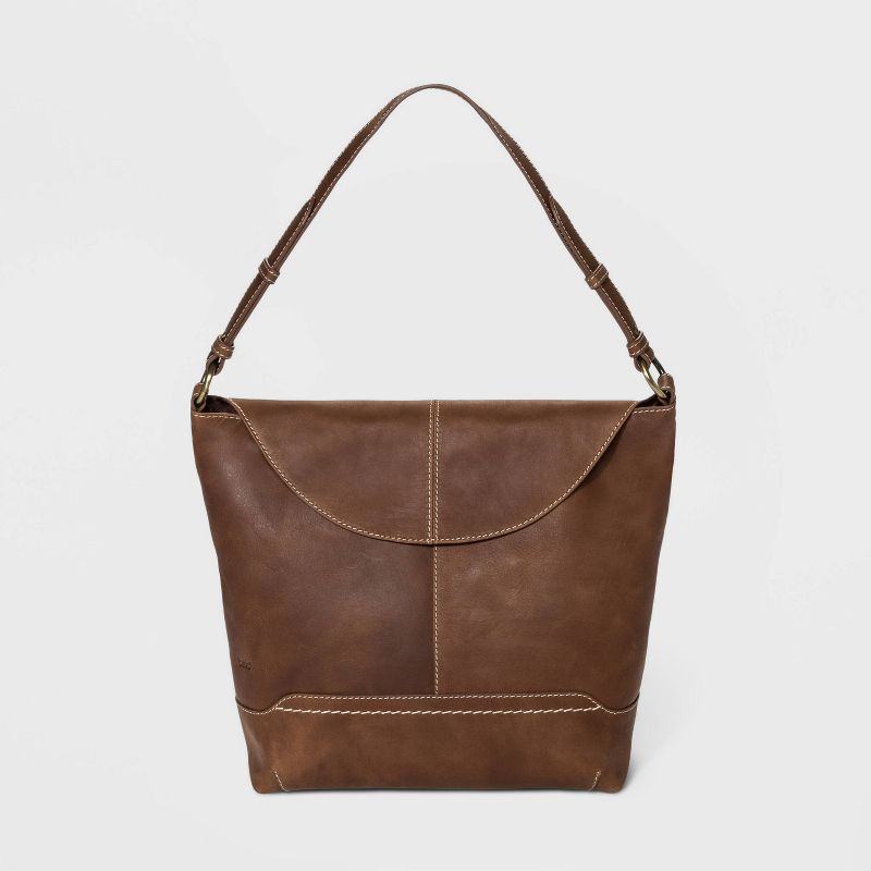 Bolo Elaina Snap Flap Closure Shoulder Bag - Leather